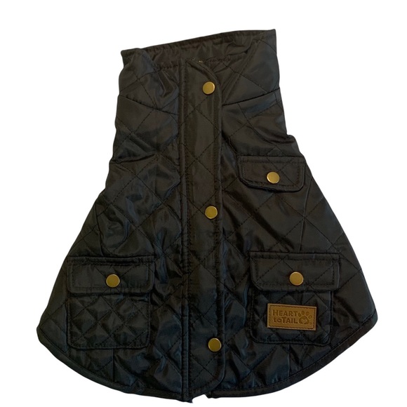 HP Pet Barn Coat | Insulated Puffer Jacket | Boutique | New S Black Quilted Dog - Picture 16 of 17